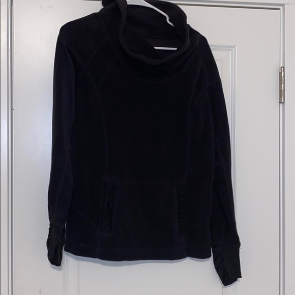 🆕 vintage black hand warmers satin / fleece cowl​ - Picture 2 of 8